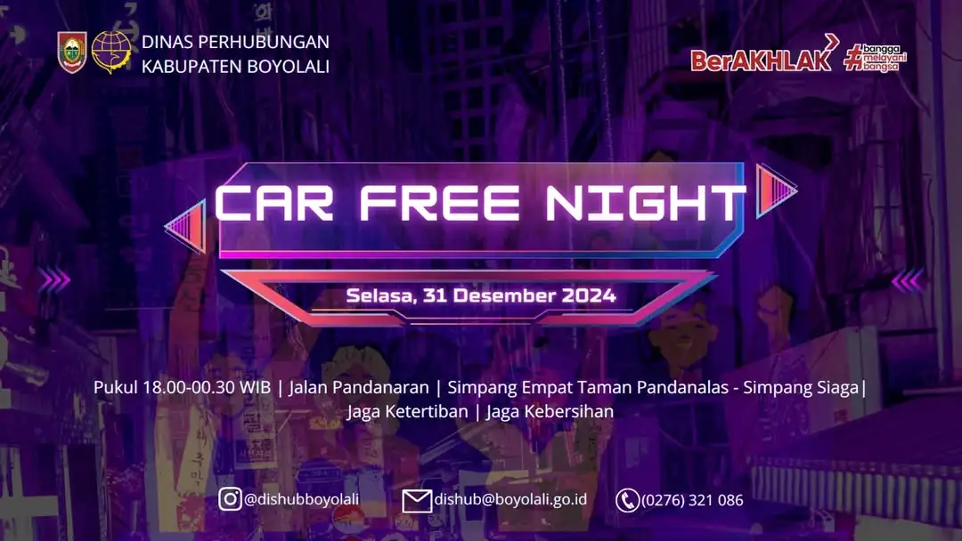 Ada Car Free Night di Boyolali Malam Ini, Cek Lokasi dan Rutenya