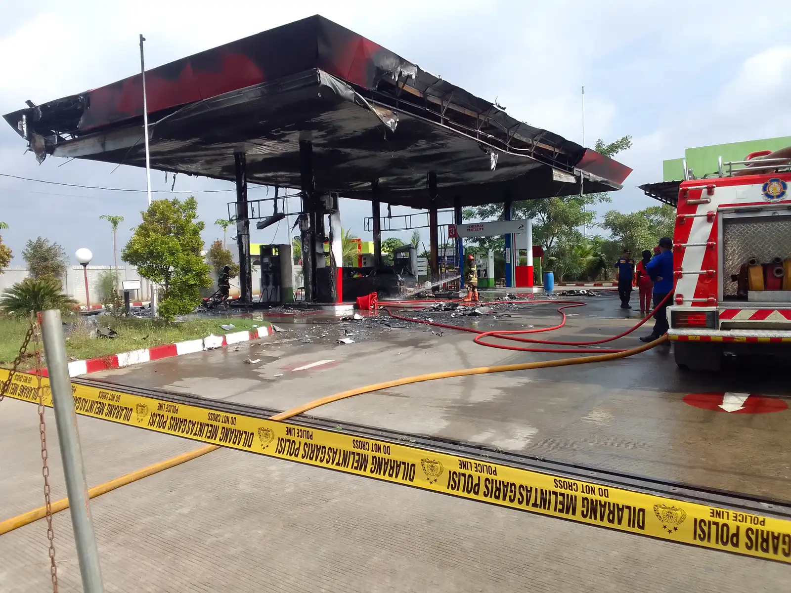 SPBU Cuplik Sukoharjo Terbakar, Pertamina dan Polisi Lakukan Investigasi