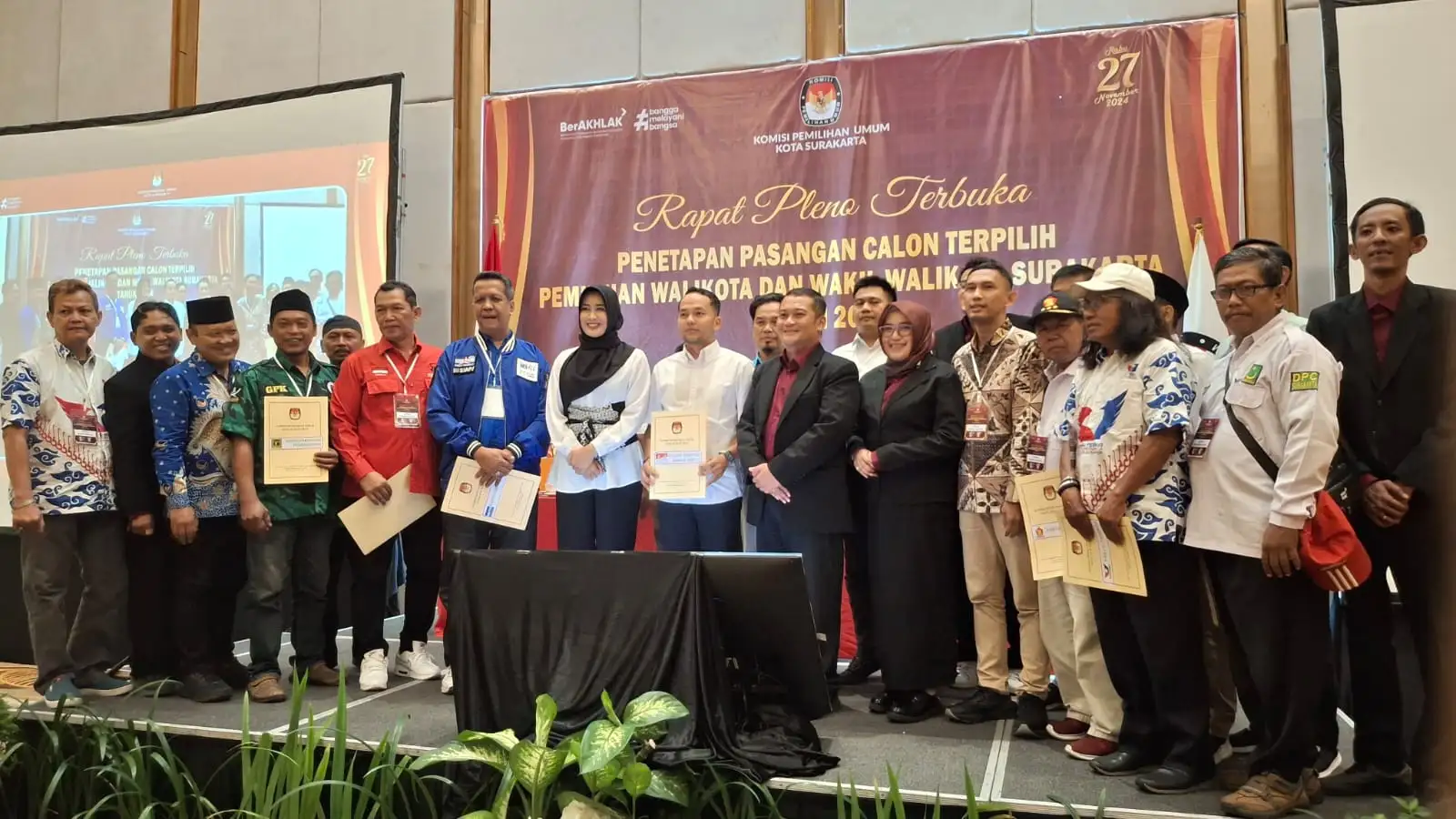 Sah! Respati-Astrid Ditetapkan Jadi Cawali-Cawawali Solo Terpilih 2025-2030