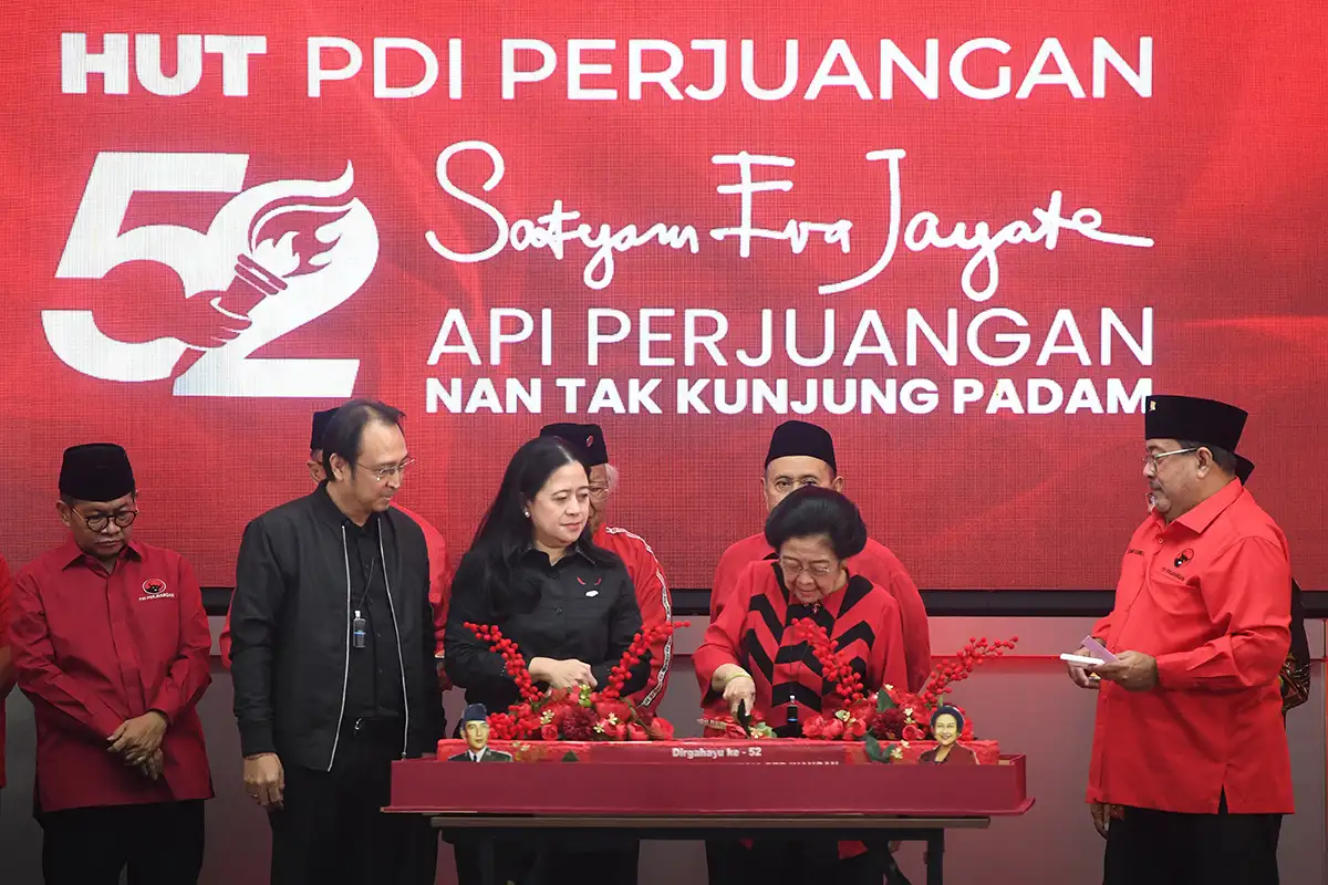 Momen Perayaan HUT ke-52 PDI Perjuangan di Sekolah Partai