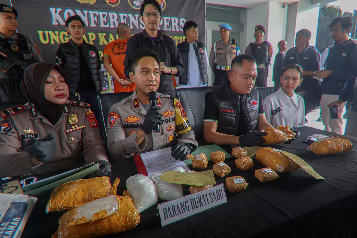Polres Bogor Ungkap Peredaran 6,9 Kilogram Sabu-sabu, 2 Tersangka Ditangkap