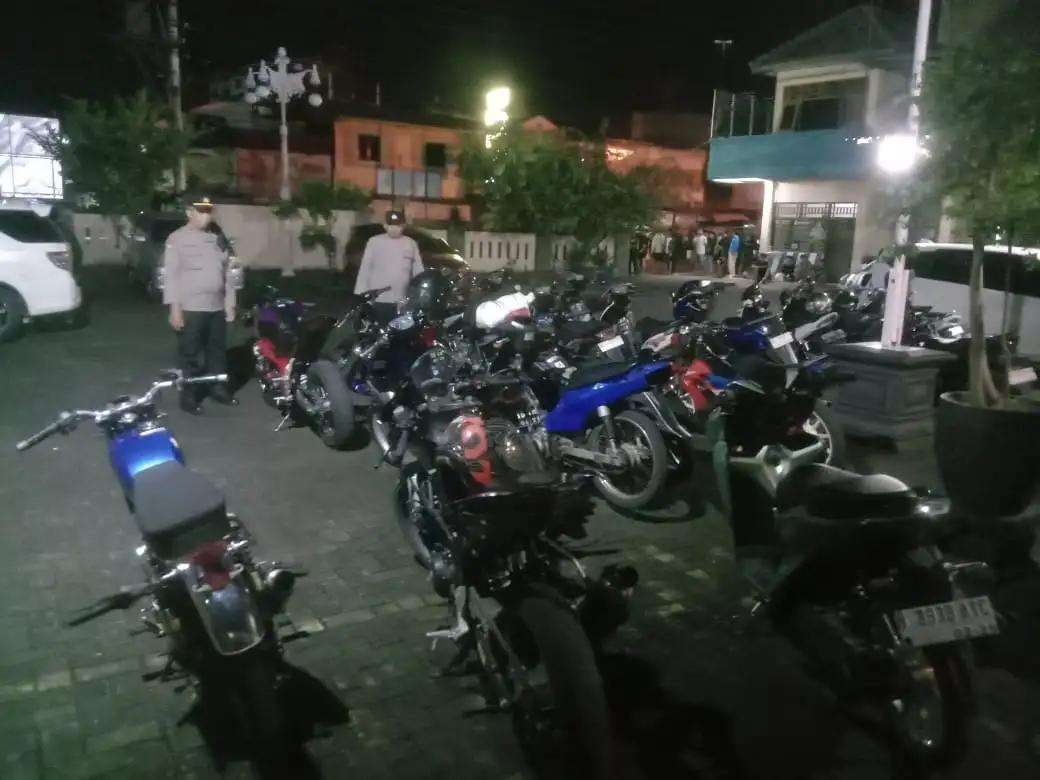 2 Pekan Awal 2025, Polsek Kartasura Sukoharjo Sita 39 Motor Pelaku Balap Liar