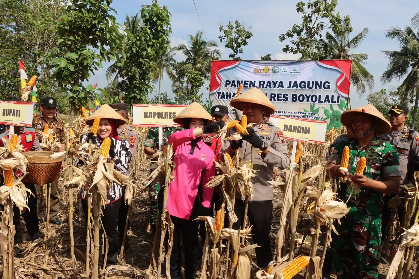 Panen 23,5 Ton Jagung di Wonosamodro, Polres Boyolali Sebut Butuh Gudang