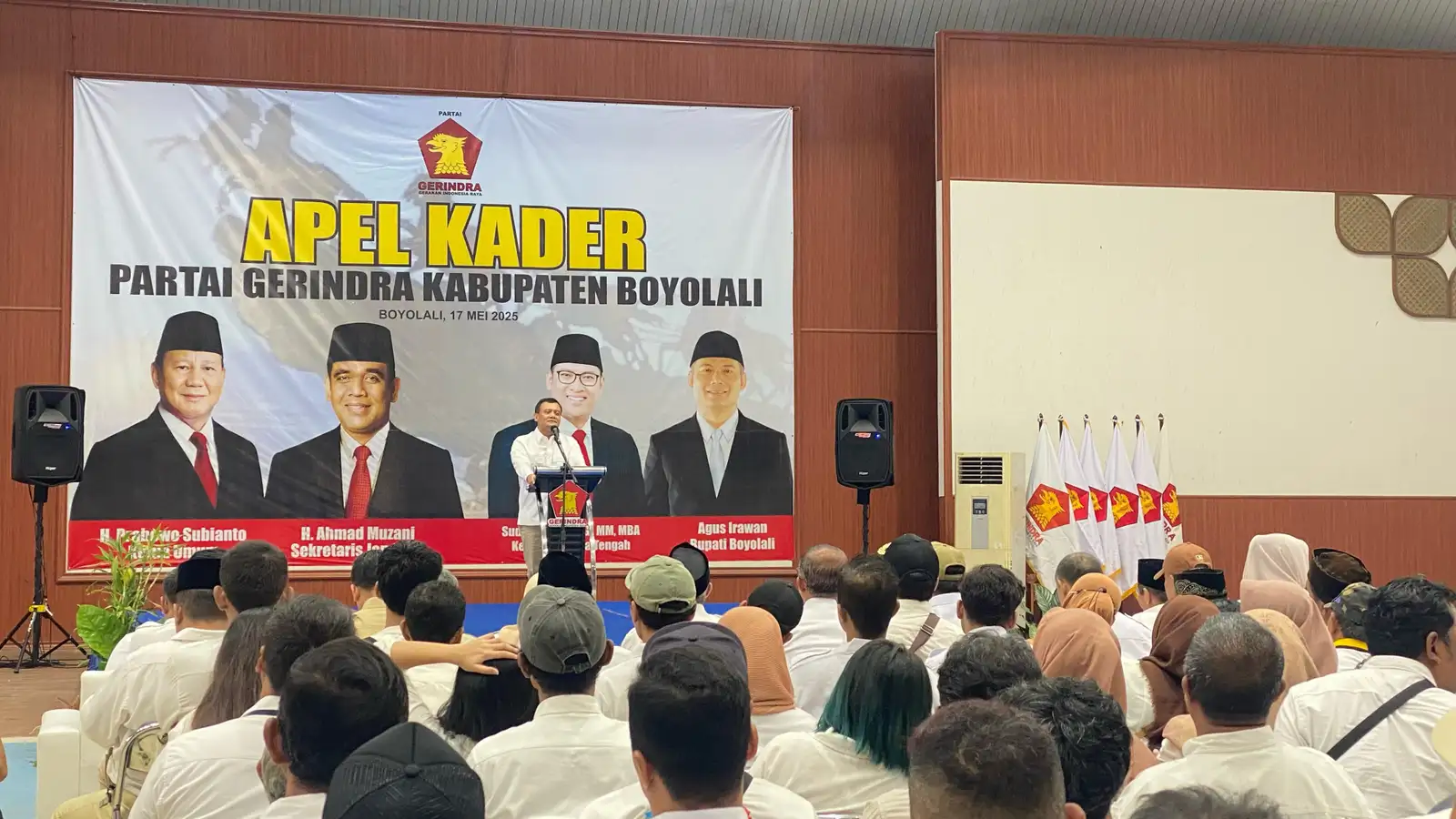 Apel Gerindra Boyolali, Ahmad Luthfi Ajak Kader Jadikan Jateng Sarang Garuda