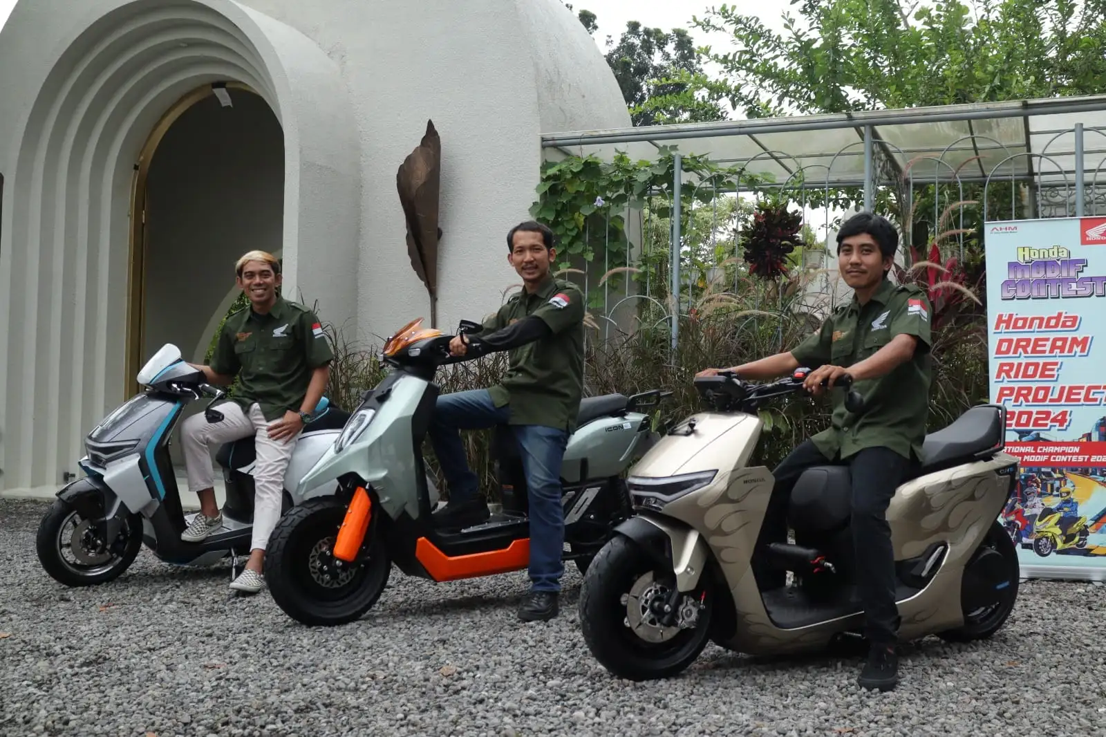 Inspiratif, 3 Juara Modifikasi Hadirkan Karya Perdana pada Motor Listrik Honda
