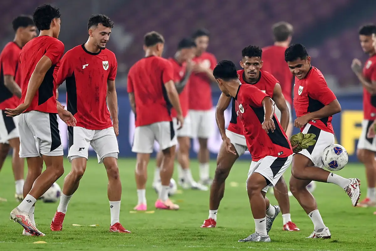 Latihan Resmi Timnas Indonesia & China Jelang Laga Kualifikasi Piala Dunia 2026