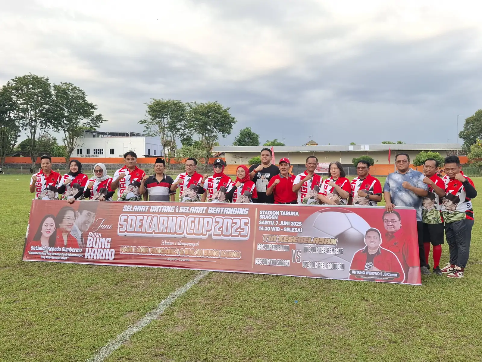 PDIP Sragen Menang Atas Tim Grobogan Lewat Adu Penalti di Ajang Sukarno Cup 2025