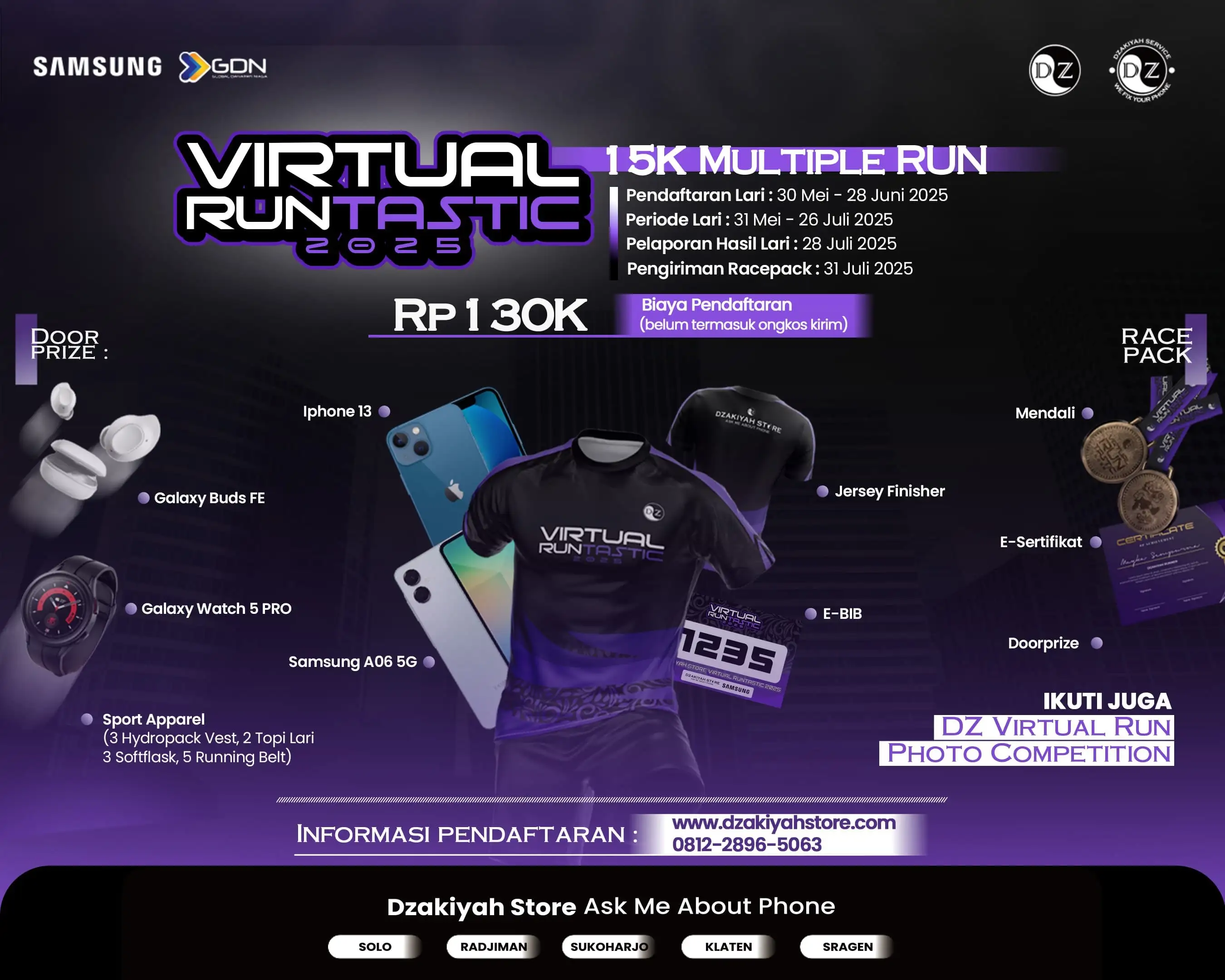 Dzakiyah Store Ajak Masyarakat Hidup Sehat dengan Event Lari Virtual