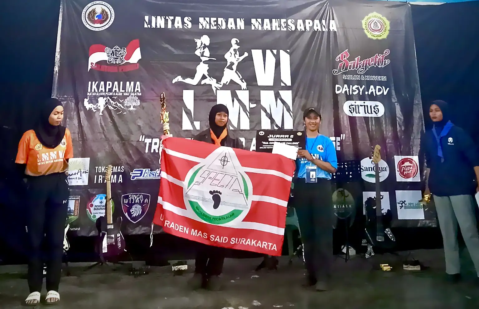 Mantul! Anggota Mapala UIN Surakarta Juara 2 Umum Putri Trail Run 2025