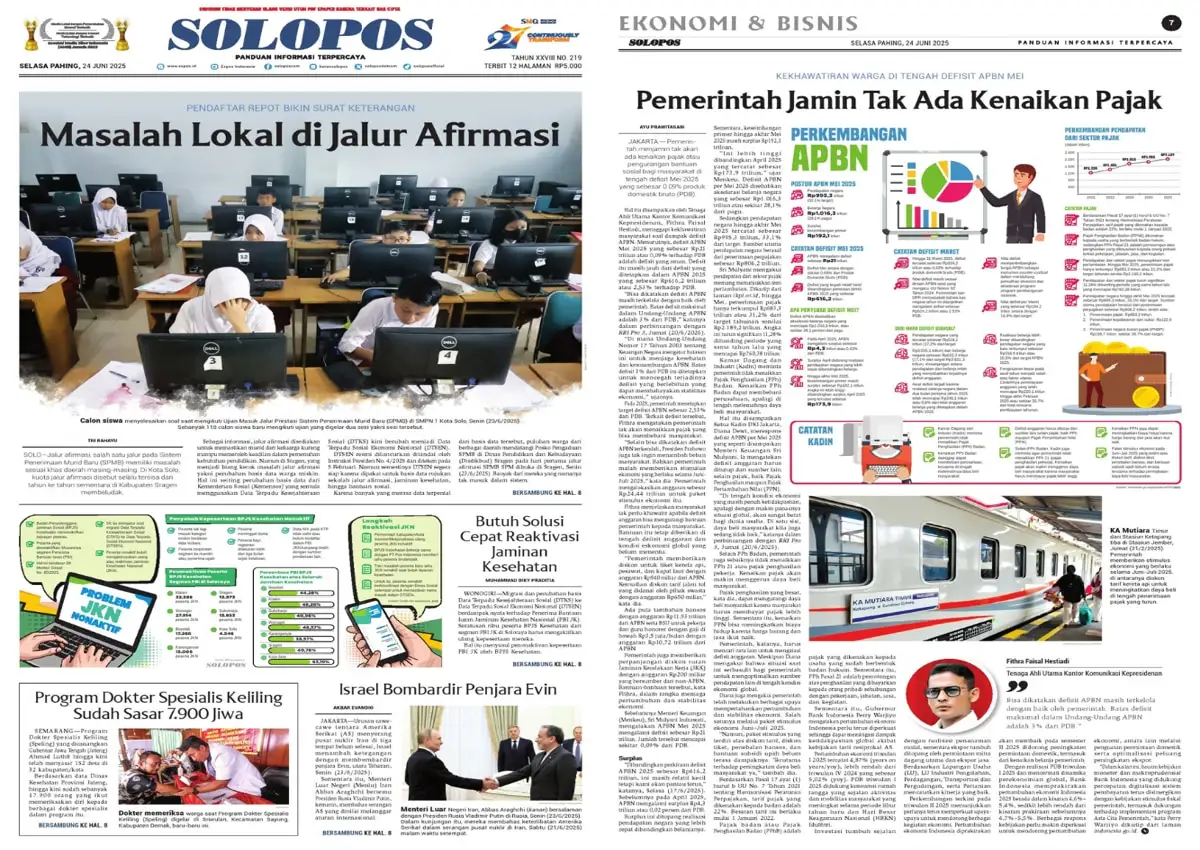 Solopos Hari Ini : Masalah Lokal di Jalur Afirmasi