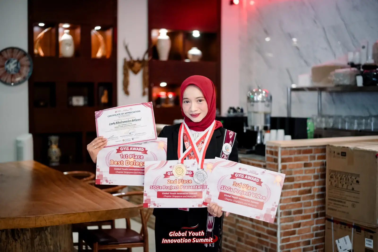 Cerita Lady, Mahasiswa Magister FIB UNAIR Jadi Best Delegate di Ajang GYIS 2025