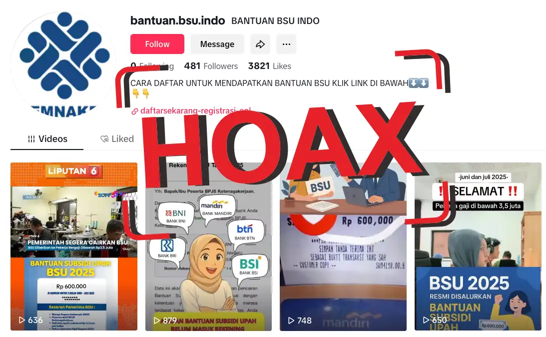 Beredar Link Palsu Penerimaan BSU untuk Karyawan dan Guru Honorer, Jangan Diklik