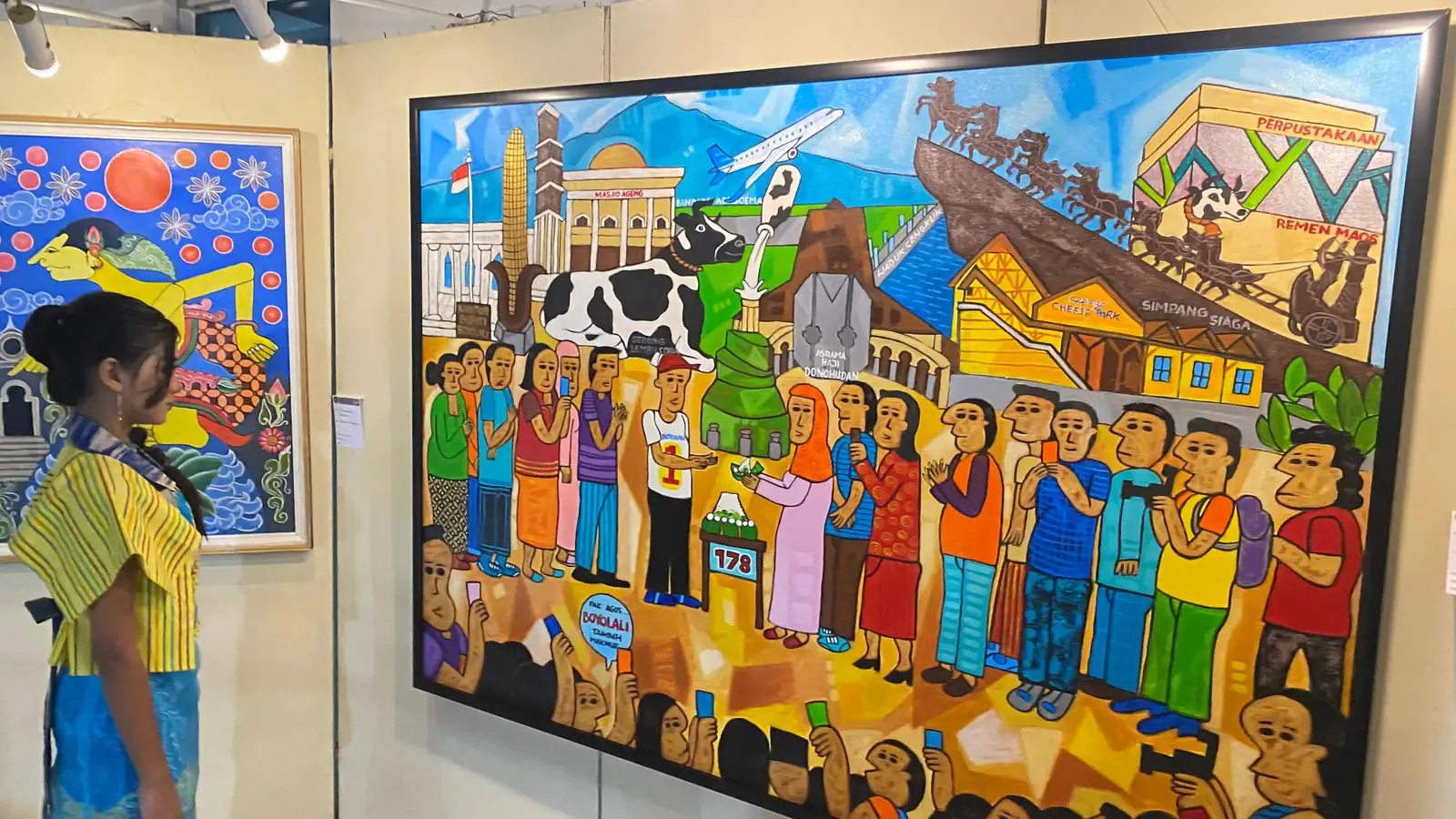 Lukisan Karya Seniman Agus Sis Mejeng di Artfest Boyolali, Dijual Rp45 Juta