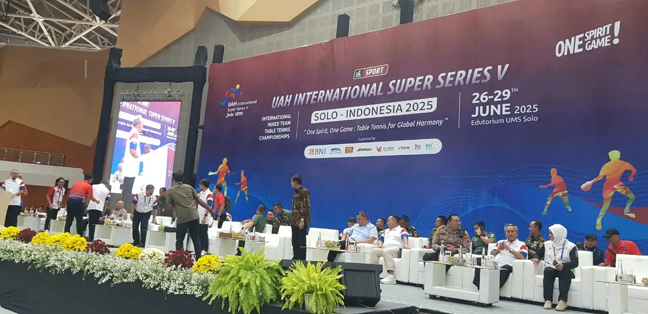 Turnamen Tenis Meja Internasional UAH 2025 Digelar di Solo, Hadiah Rp200 Juta!