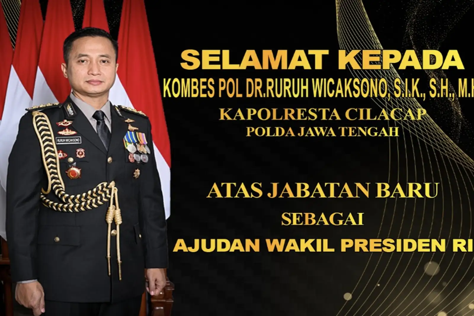 Kapolresta Cilacap Jadi Ajudan Wapres Gibran, Ini Daftar Mutasi Polda Jateng
