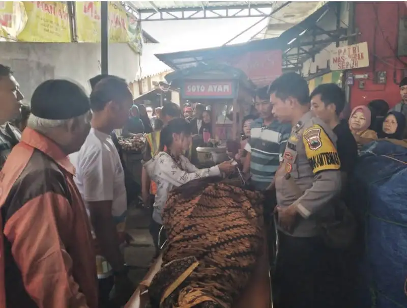 Diduga Kena Serangan Jantung, Pedagang Soto di Pasar Bandarjo Ungaran Meninggal