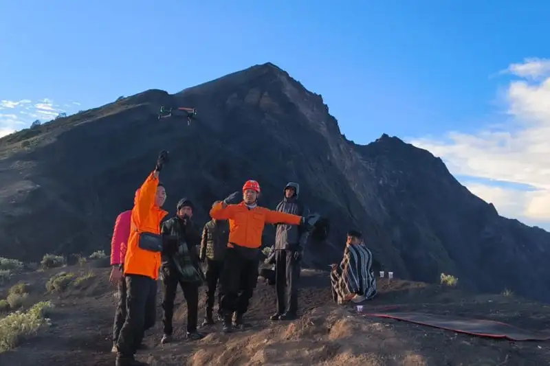 Pendaki Asal Malaysia Terjatuh di Gunung Rinjani, Begini Kondisinya