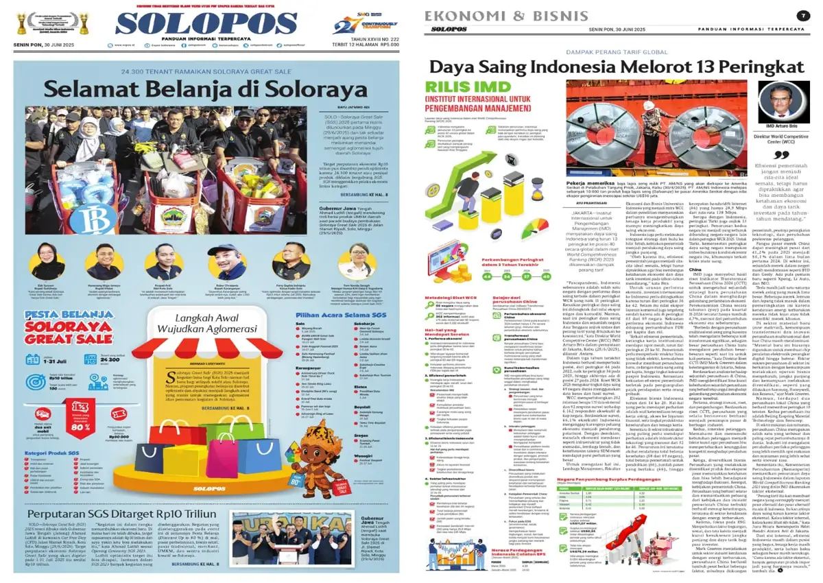 Solopos Hari Ini : Selamat Belanja di Soloraya