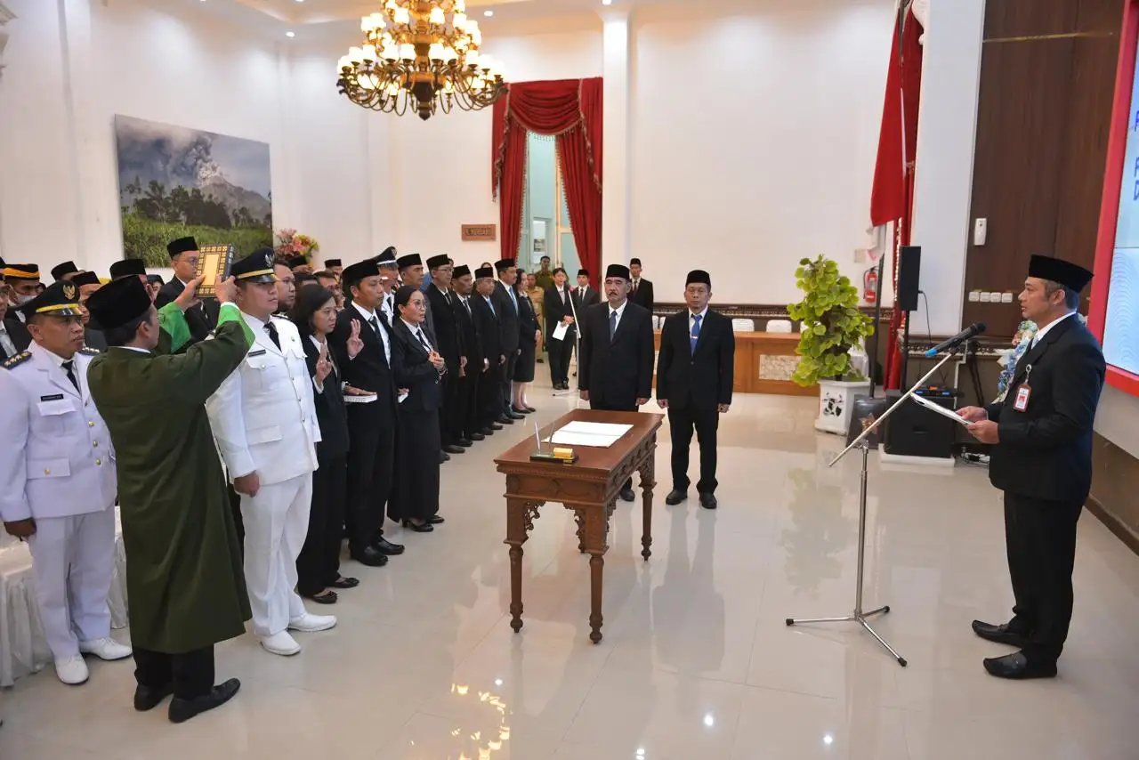Termasuk Lurah dan Camat, 101 ASN Pemkab Boyolali Dilantik Duduki Jabatan Baru