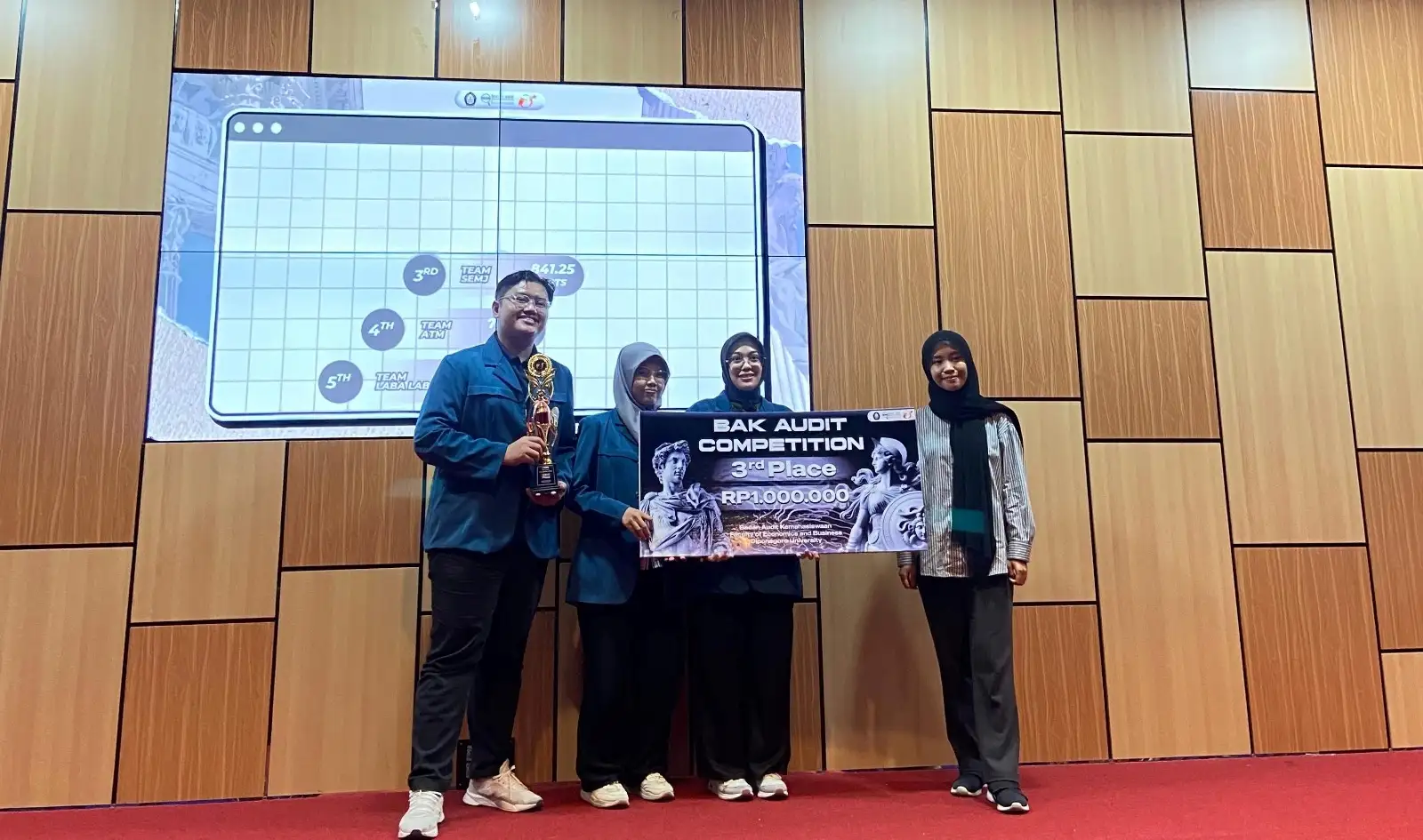 Lolos di Tengah Tekanan, Mahasiswa Akuntansi UNAIR Raih Juara Nasional Audit