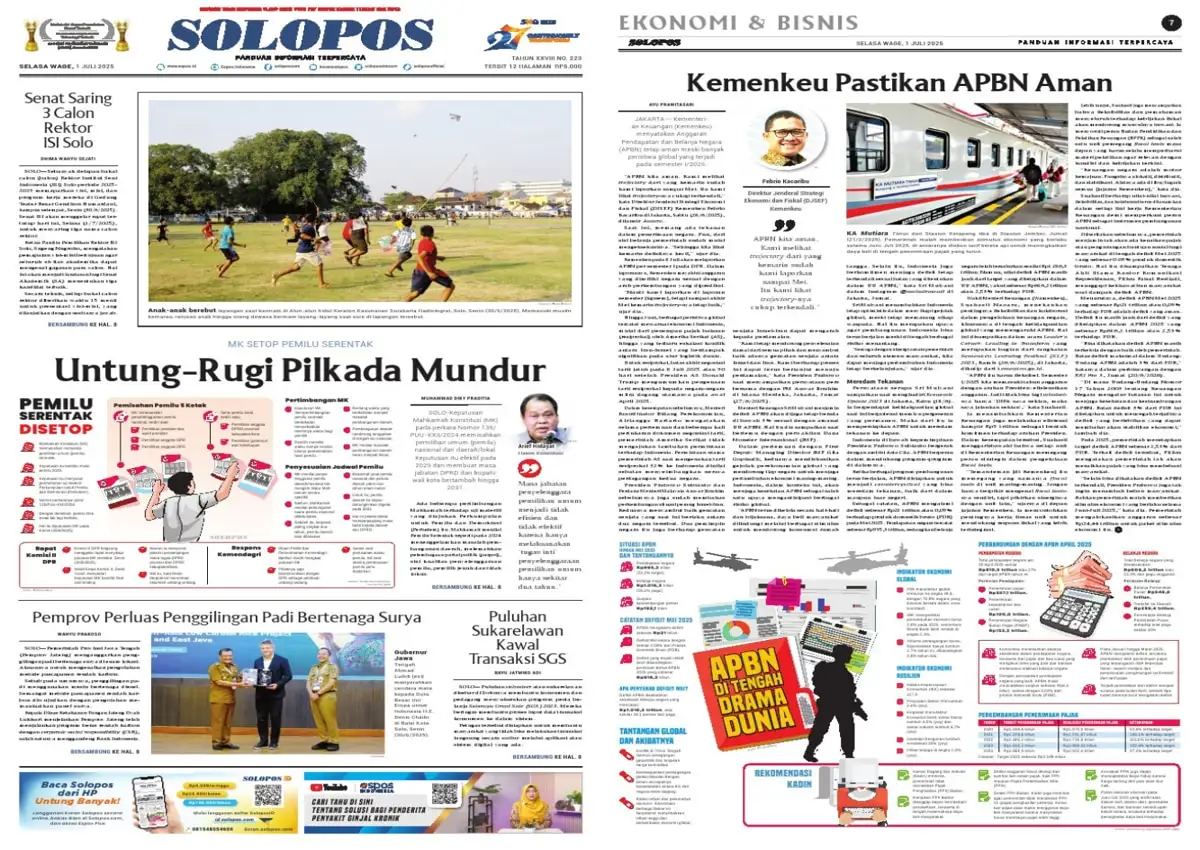 Solopos Hari Ini : Untung-Rugi Pilkada Mundur
