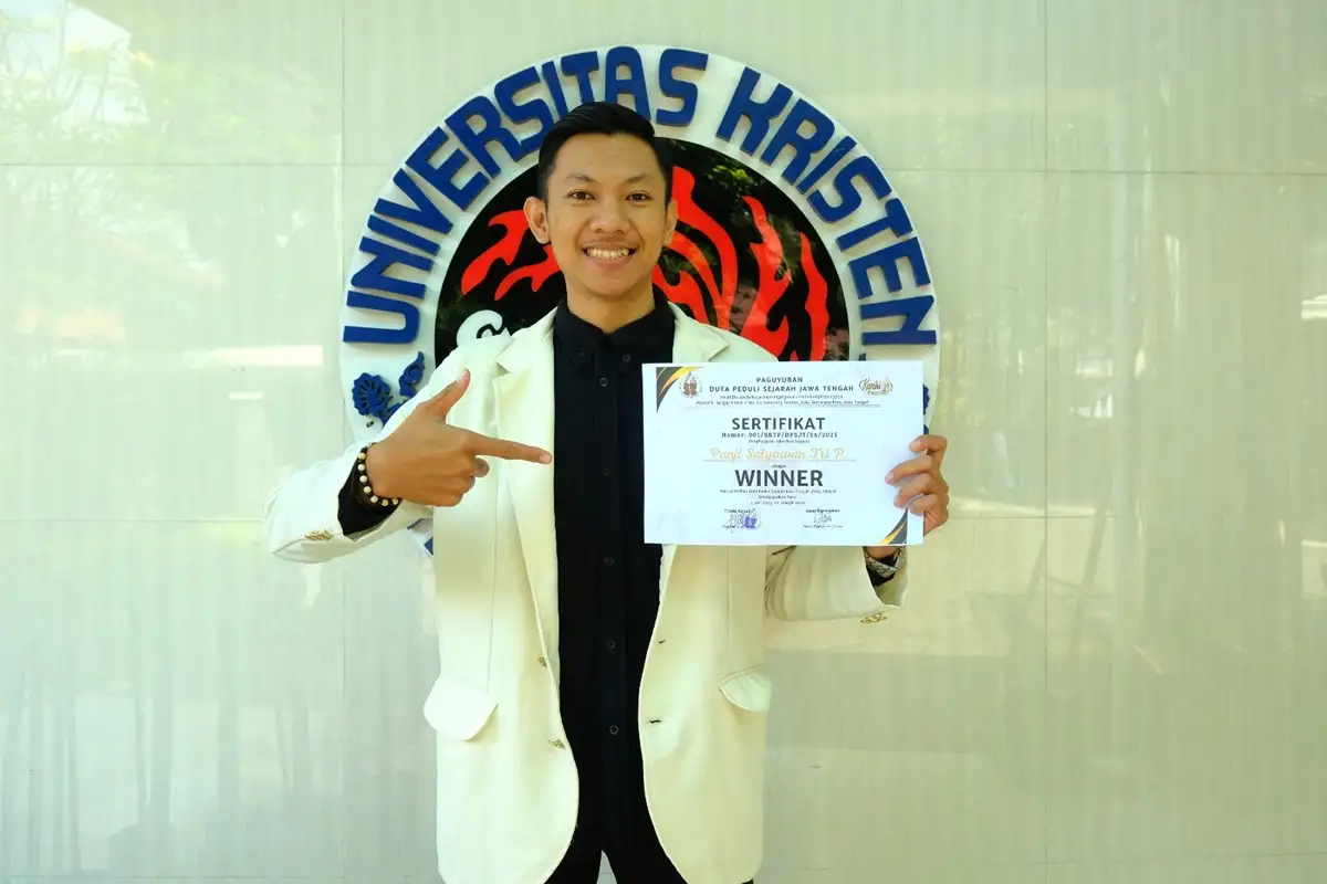 Panji Satyawan Mahasiswa UKSW Wakili Jateng Jadi Duta Peduli Sejarah 2025