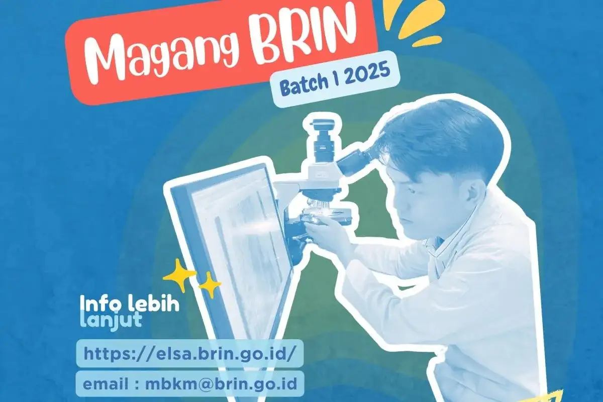 BRIN Buka Lowongan Magang Mahasiswa Semua Jurusan, Ini Syaratnya