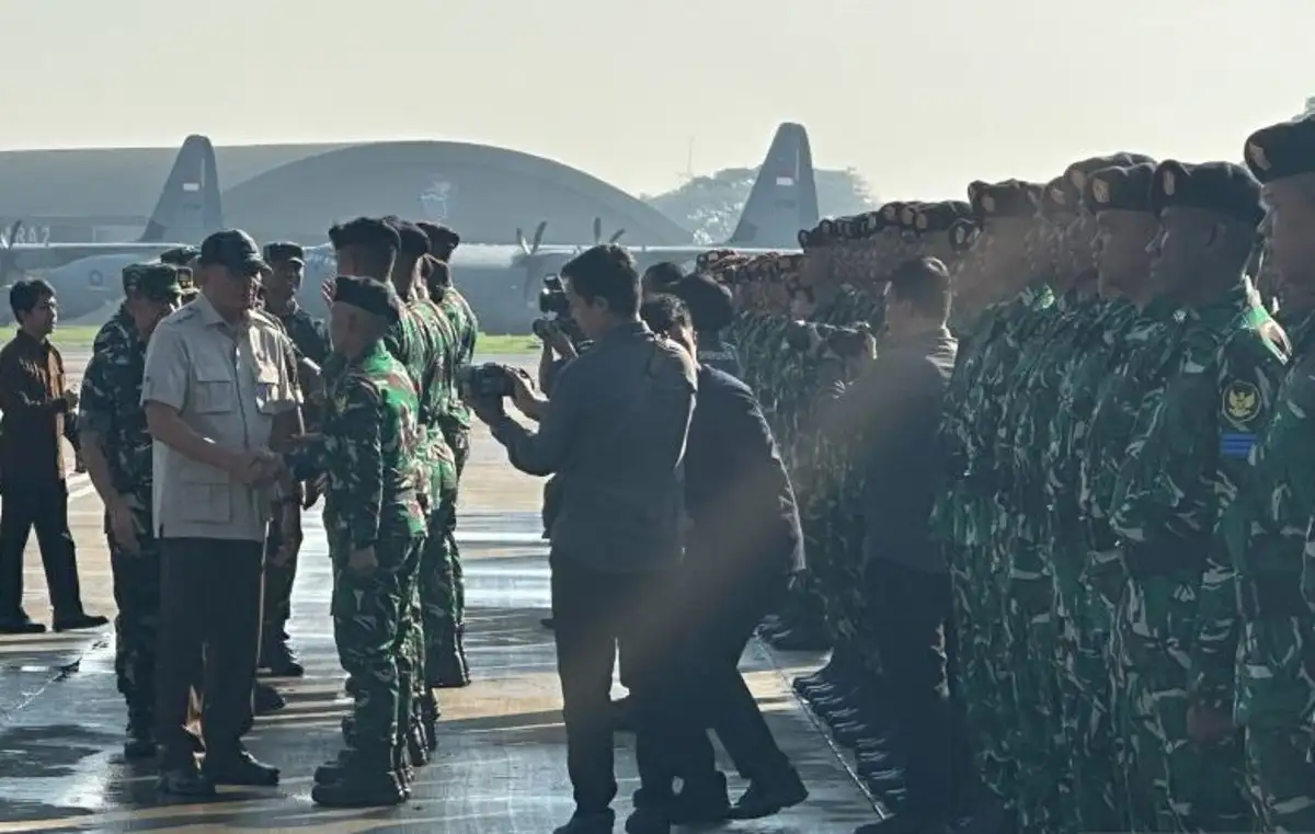 Menhan, Panglima TNI, dan Kapolri Lepas Kontingen untuk Hari Bastille di Prancis