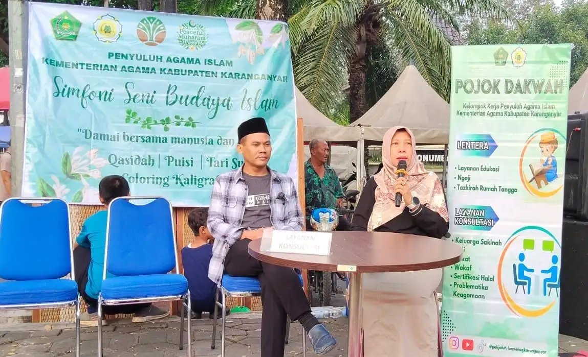 Ramaikan CFD, Pokjaluh Kemenag Karanganyar Gelar Muharam Fest