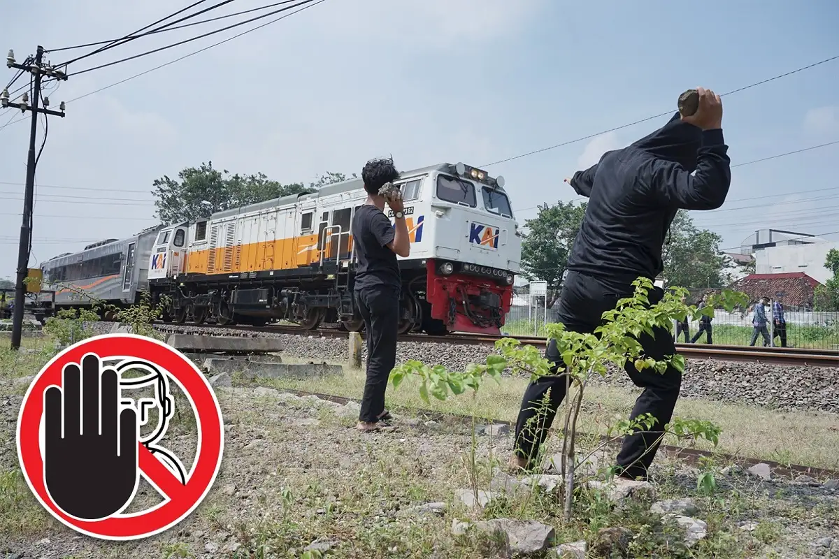 Viral Pelemparan Batu ke Kereta Api, KAI Daop 4: Pelaku Bisa Dipenjara 15 Tahun
