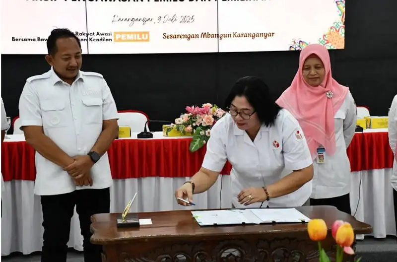 Bawaslu Gandeng Pemkab Karanganyar Kelola Kearsipan Pengawasan Pemilu