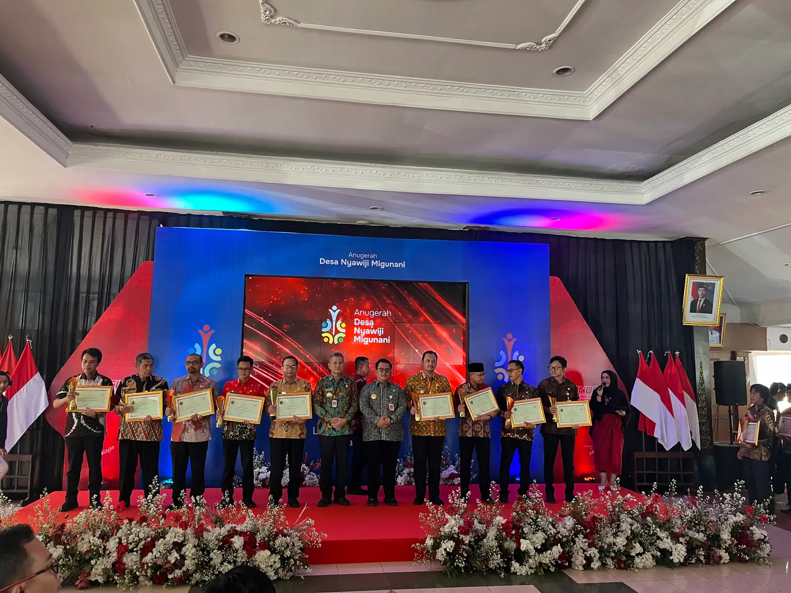 20 Desa dan 10 Kecamatan Terima Anugerah Nyawiji Migunani dari Pemkab Wonogiri