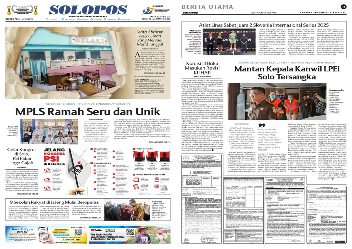 Solopos Hari Ini : MPLS Ramah Seru dan Unik