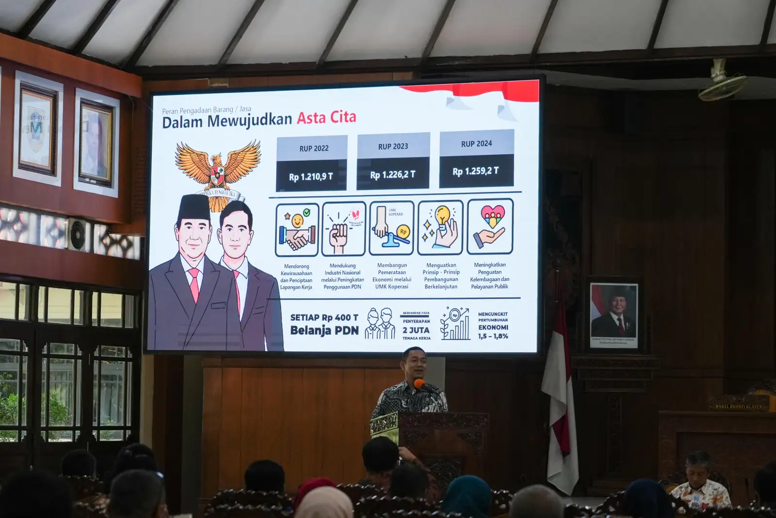 Sosialisasikan Perpres Pengadaan Barang/Jasa, Kepala LKPP: Rapor Klaten Bagus