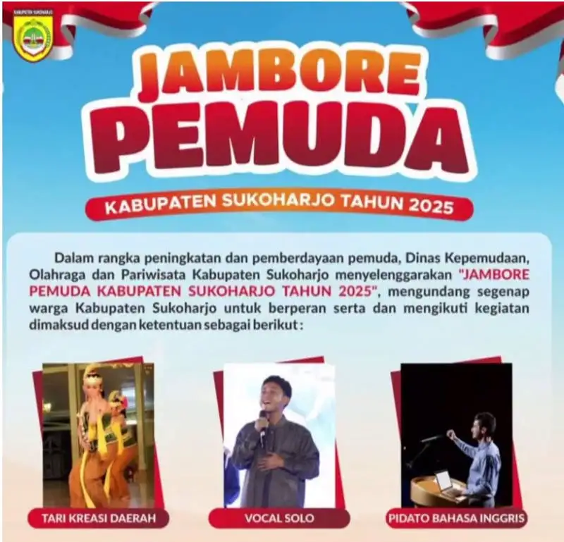 Jambore Pemuda Sukoharjo 2025, Ini 3 Jenis Lomba yang Dipertandingkan