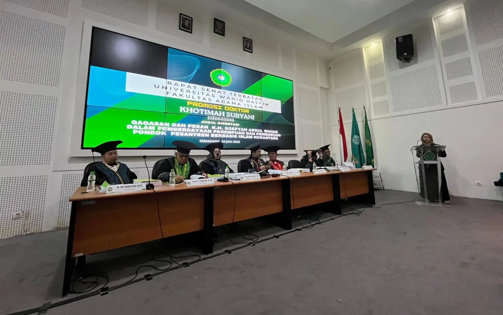 Dua Doktor Baru Lahir di FAI Unwahas, Angkat Isu Pesantren dan Islam Nusantara