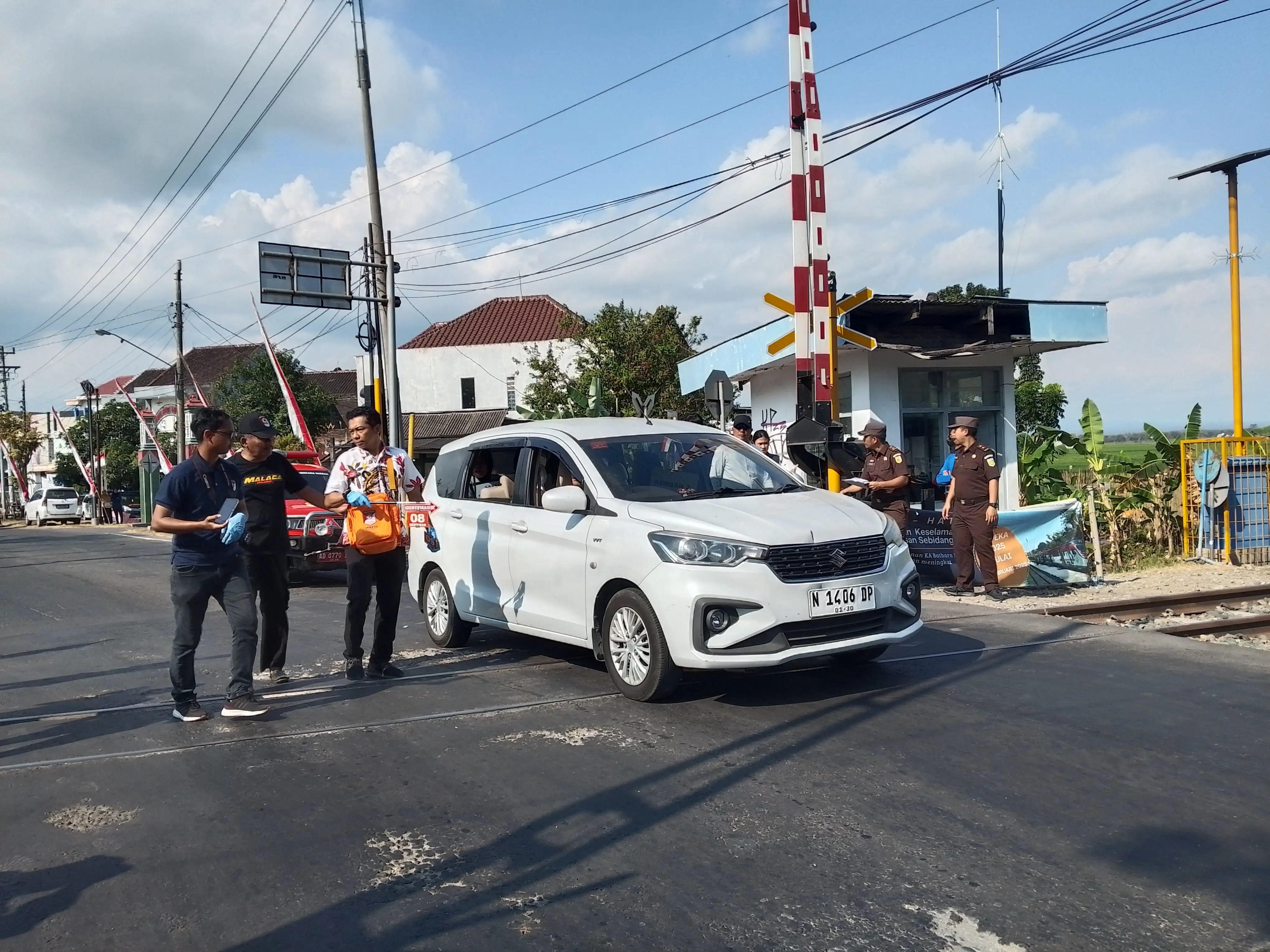 Rekonstruksi Batara Kresna Vs Mobil di Sukoharjo, Penumpang Terpental ke Parit