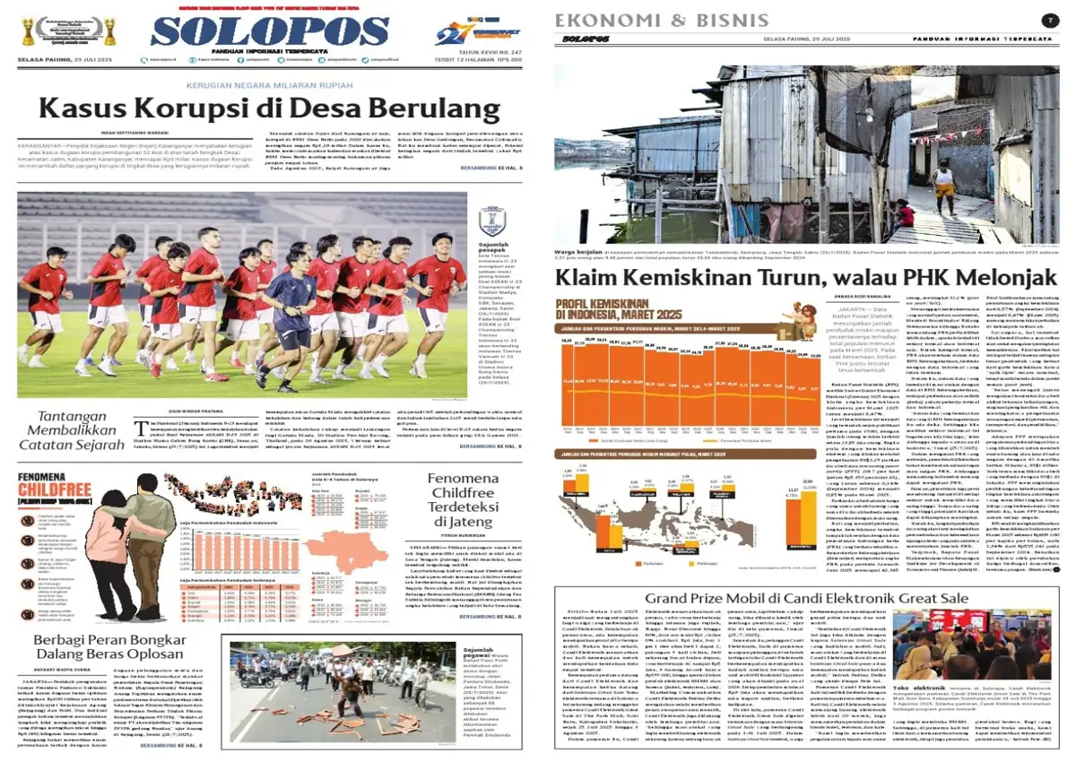 Solopos Hari Ini : Kasus Korupsi di Desa Berulang