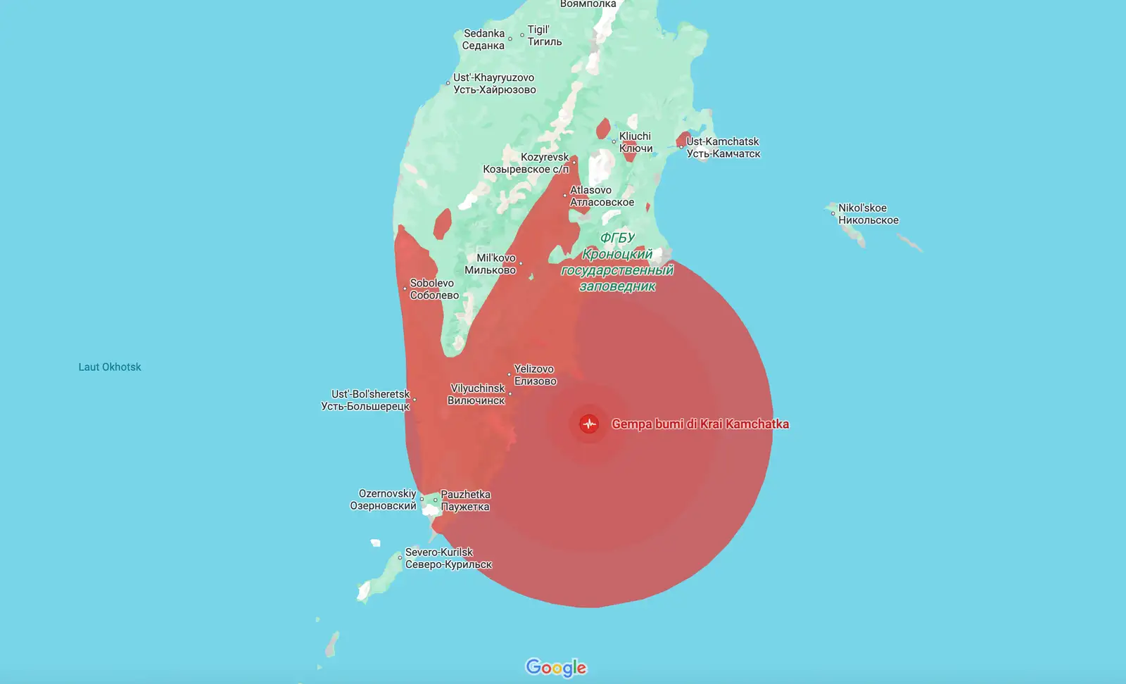 Gempa M8,5 Kamchatka Rusia, Peringatan Tsunami di Indonesia, Jepang hingga AS