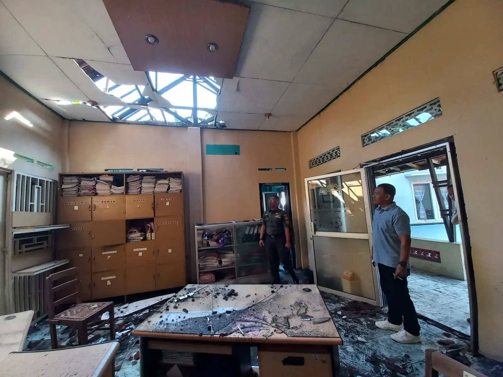 Cek Kebakaran di Kantor Kecamatan Delanggu Klaten, Ini Kata Wabup Benny