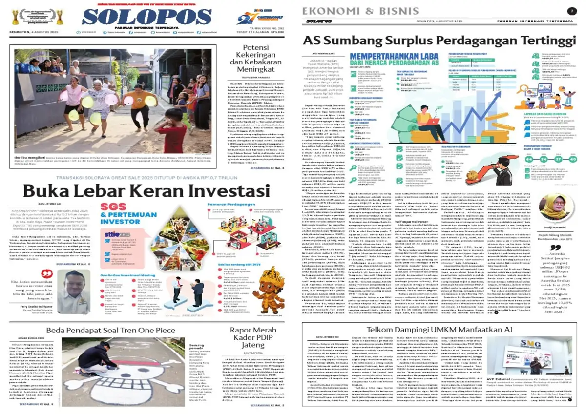 Solopos Hari Ini : Buka Lebar Keran Investasi
