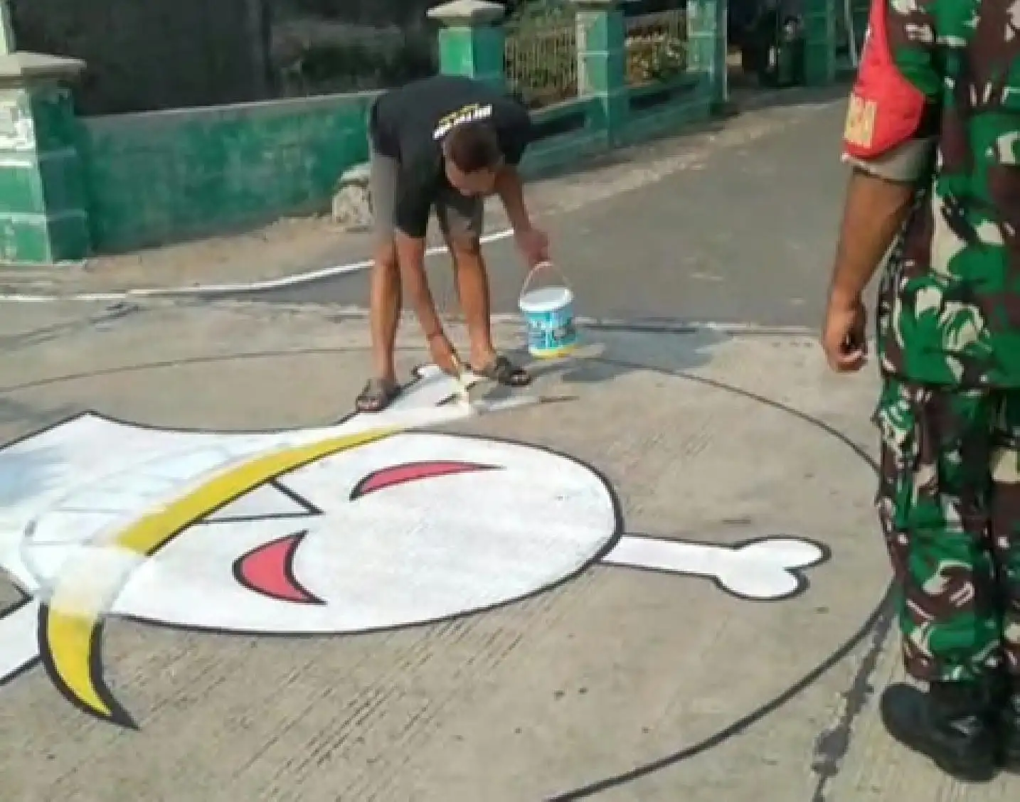 Gambar One Piece di Jurangjero Sragen Tiba-tiba Dihapus, Ini Penyebabnya