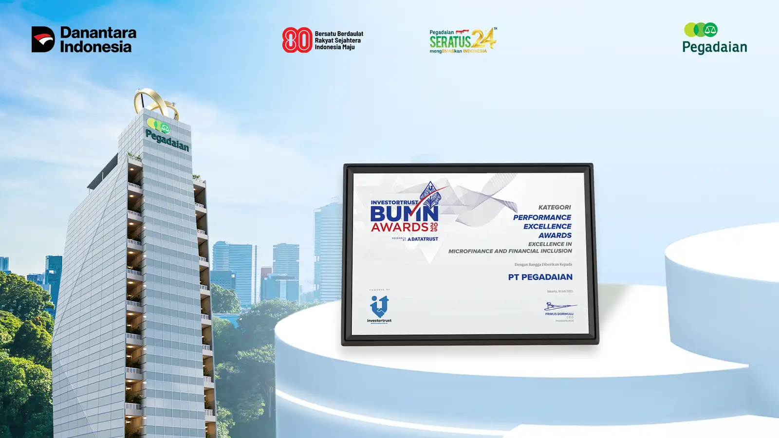 Selamat! Pegadaian Raih Penghargaan Performance Excellence Award 2025