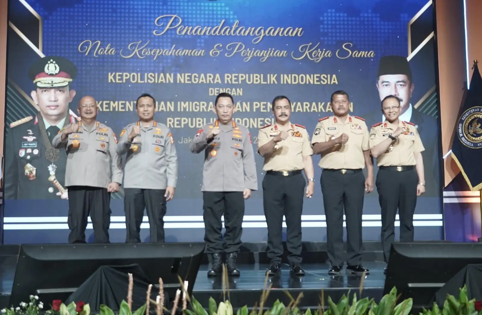 Menteri Imipas dan Kapolri Teken MoU, Sinergi Hadapi Tantangan Global