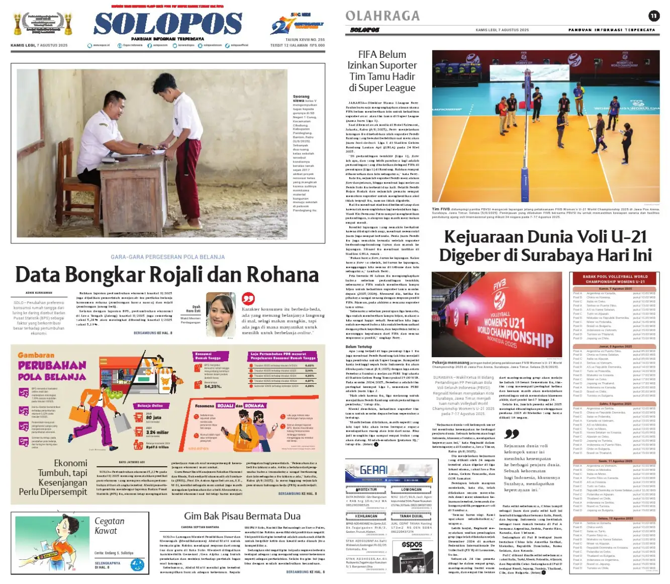 Solopos Hari Ini : Data Bongkar Rojali dan Rohana
