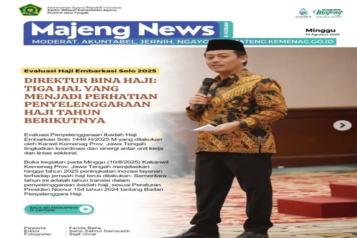 Kemenag Jateng Evaluasi Penyelenggaraan Ibadah Haji Embarkasi Solo, Catat 3 Poin