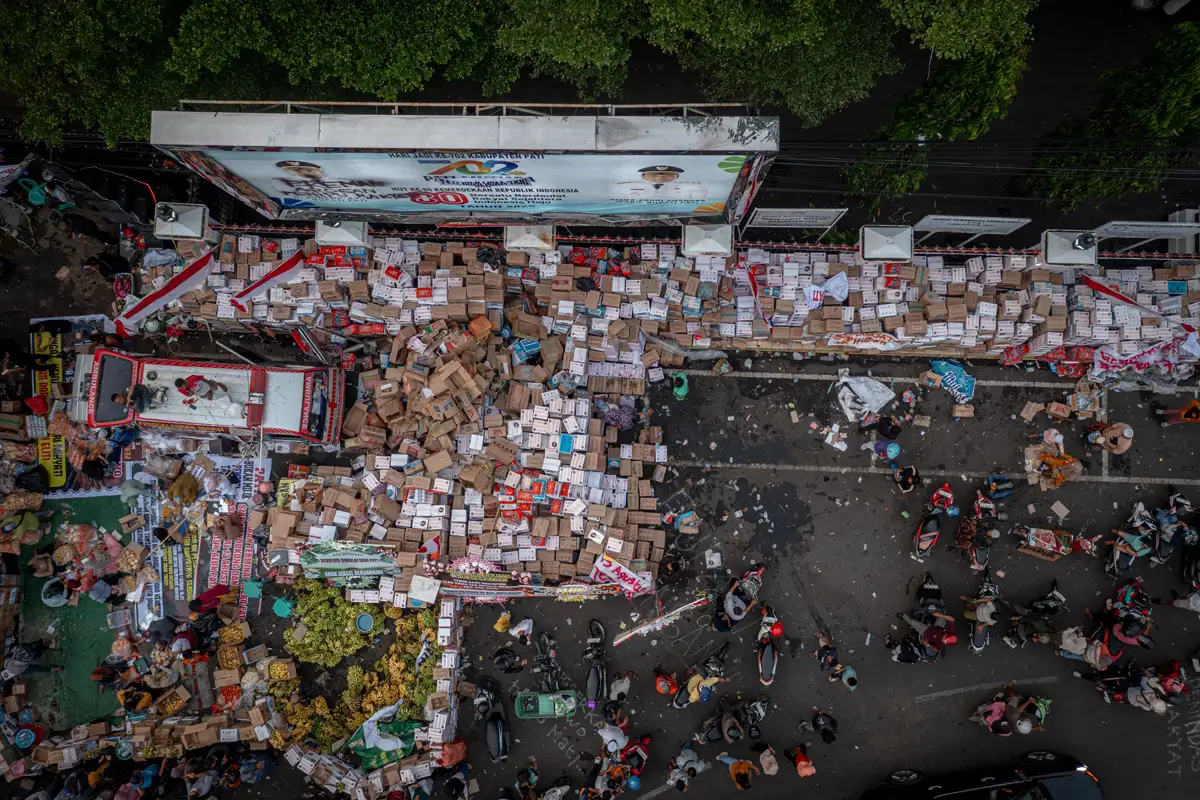 Jelang Demo 13 Agustus Pati, Donasi Logistik Terus Mengalir ke Posko