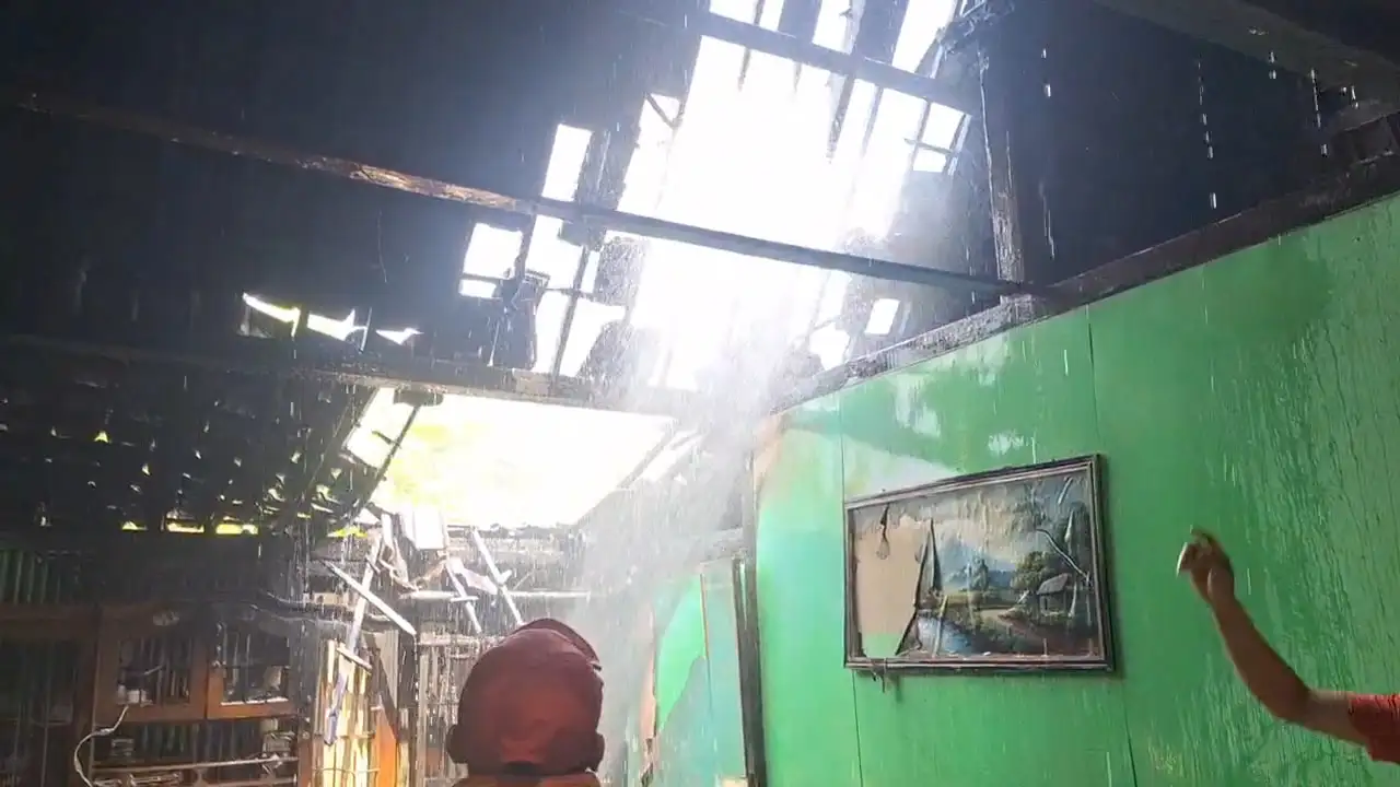 Rumah di Karangjati Ngawi Terbakar, Diduga Korsleting Listrik