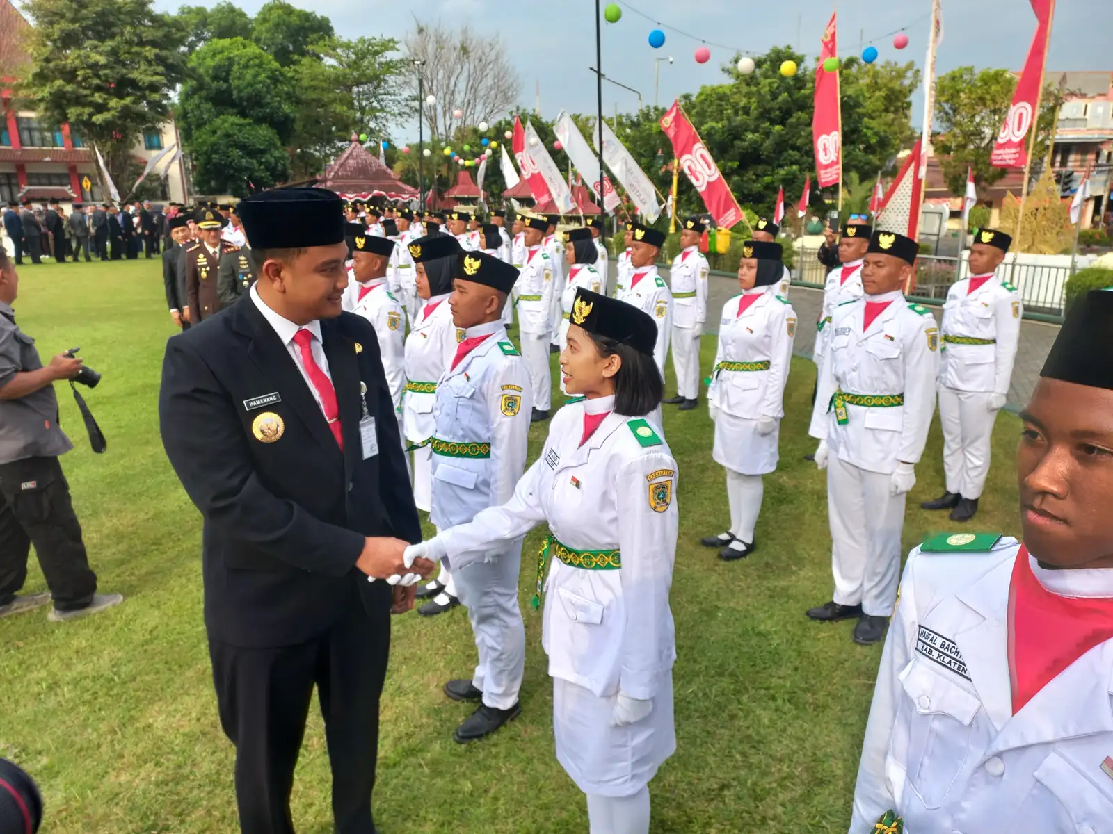 75 Anggota Paskibraka Klaten Dikukuhkan, Terpilih dari 533 Pelajar