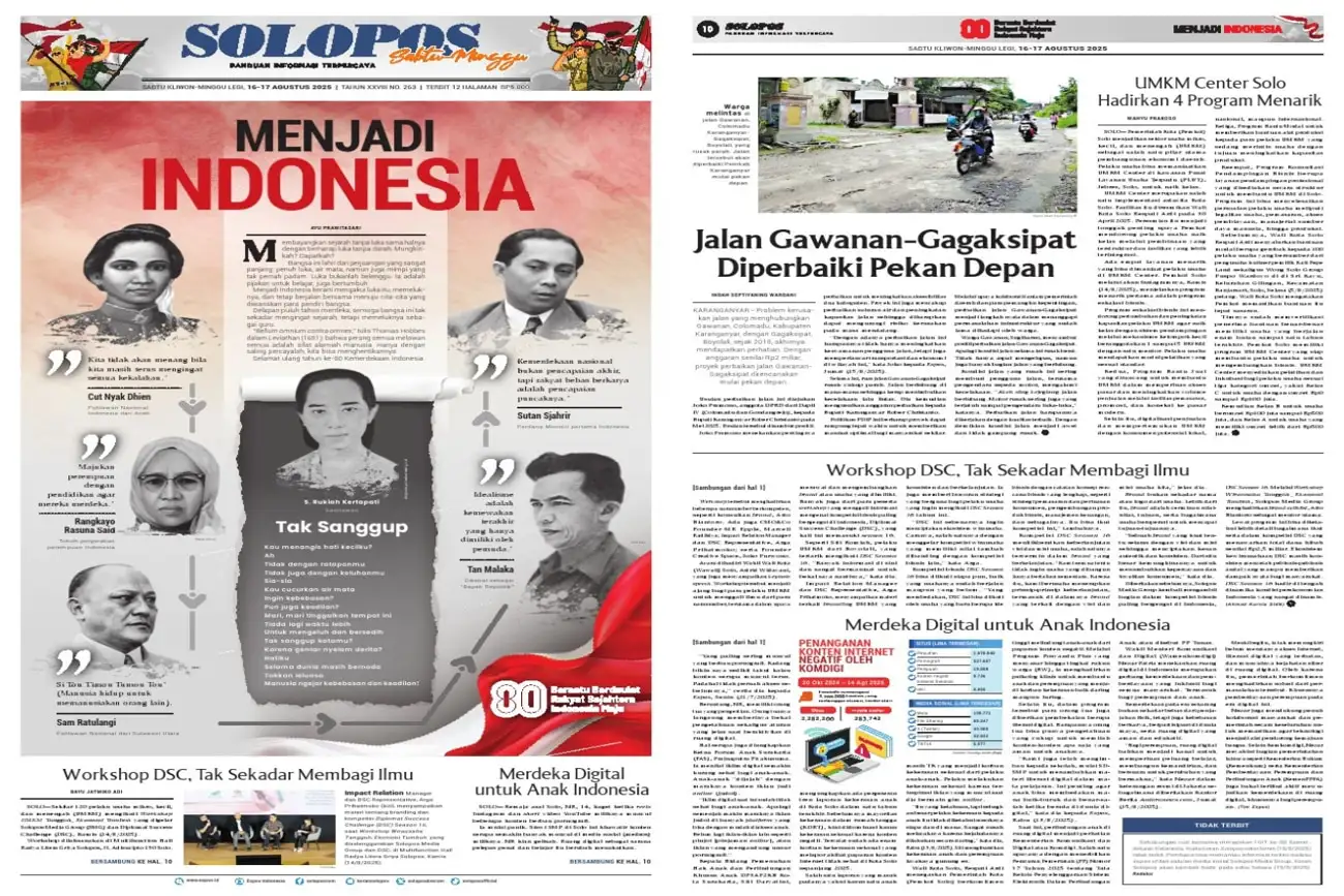 Solopos Hari Ini : Menjadi Indonesia